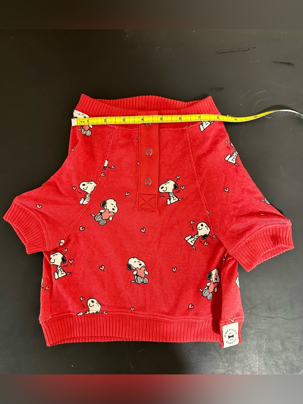 American Beagle by American Eagle Dog Sweater Snoopy, Hearts, Valentine’s Day S